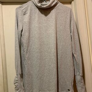 Jones New York Sport Gray Long Sleeve Top with Thumbholes Women’s Size M NWT